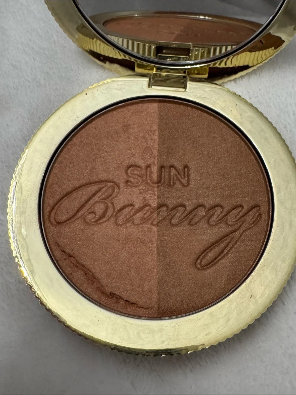 Too Faced Sun Bunny Duo-Tone Bronzer — Warm Bronze & Deep Bronze